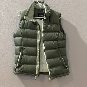 North Face women’s medium gray down vest.